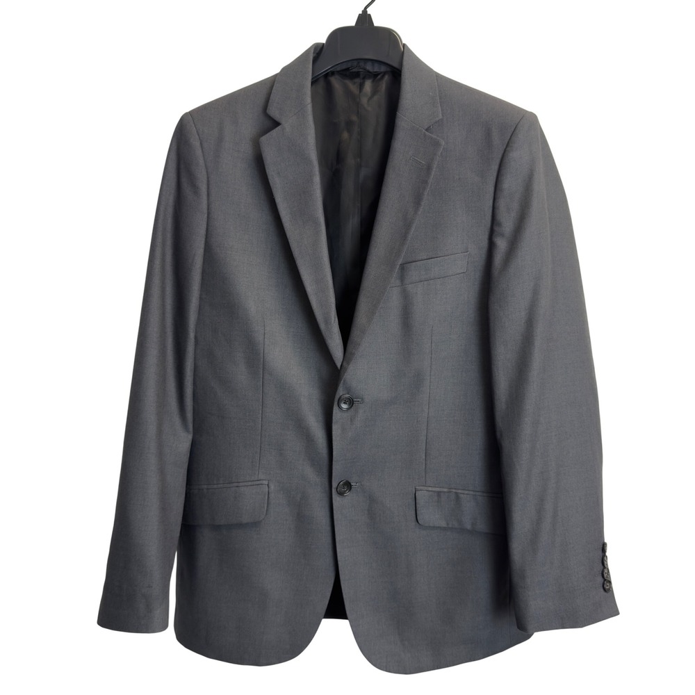 Apt 9 Mens 38S Blazer Charcoal Gray Two Button Suit Jacket